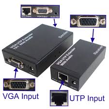 VGA > UTP Video adaptor  + 2*25m UTP cable