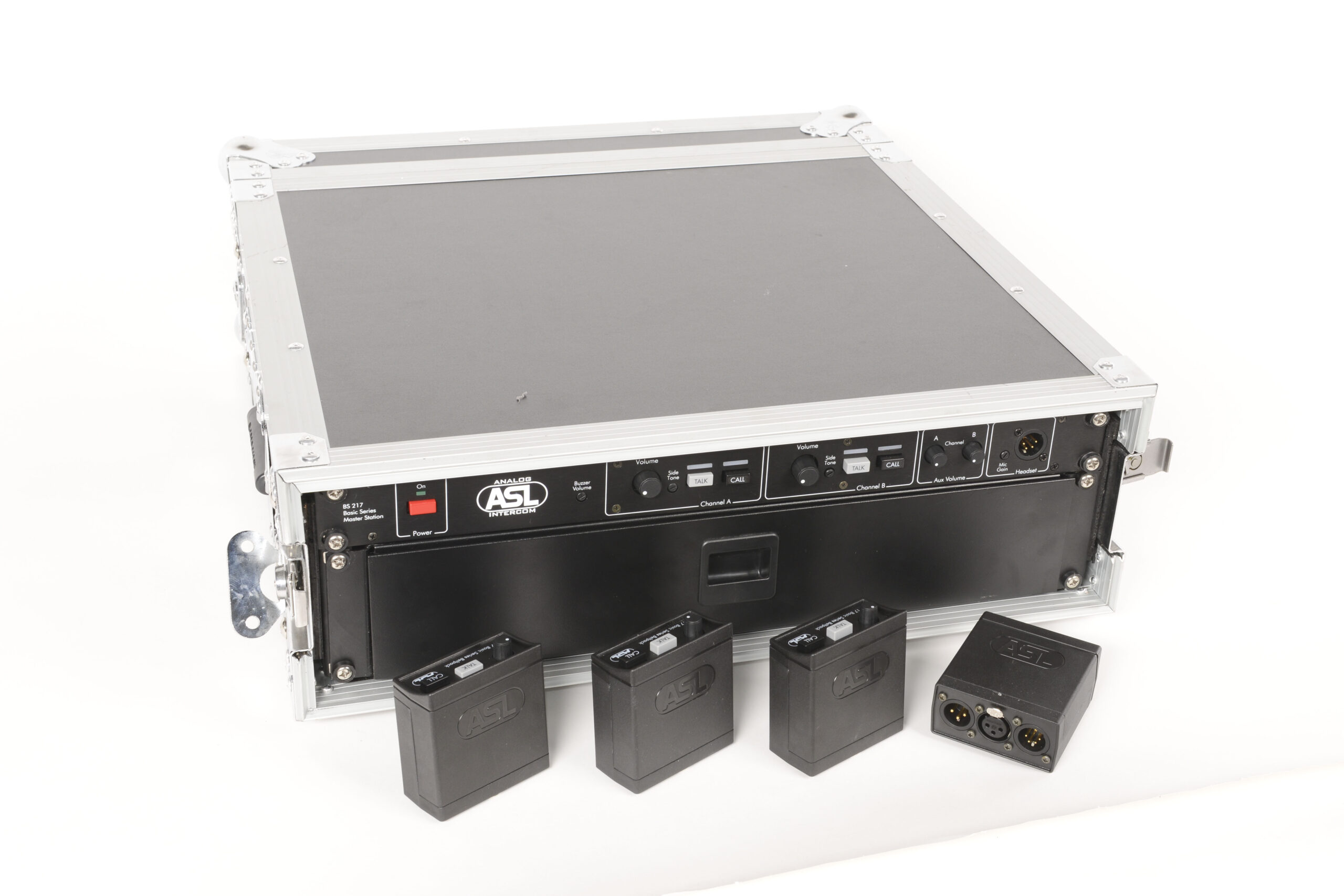 ASL Dual Masterstation Bs 216 + 4 beltpacks in 4U case