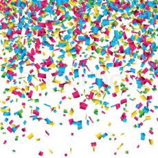 Confetti set 2 shooter met in 4 x cartridge