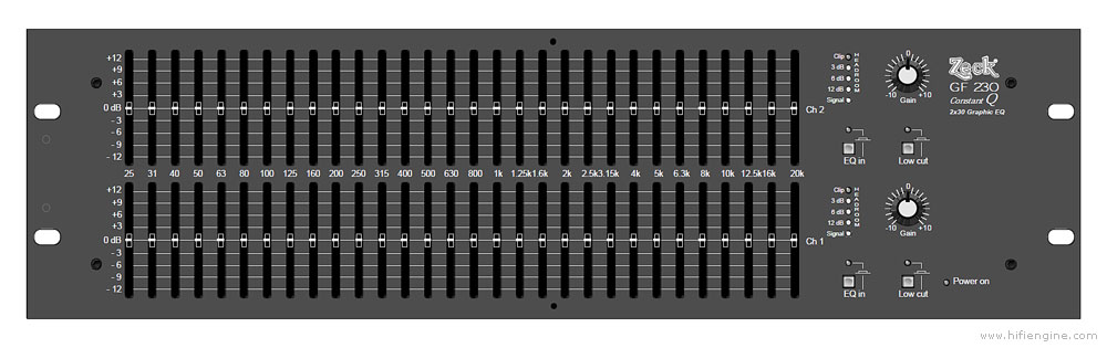Equaliser Zeck GF230 Stereo 2x31band EQ