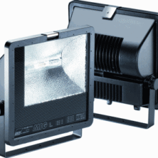 HQI 400W white floodlight outdoor with Asymmetrical Reflector + hook ( Schuko)