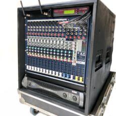 PAMIX Soundcraft Epm12 + Sennheiser EW100 + Amp QSC PLX1602