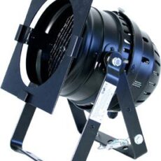 Par 64 Floorspot 500w Black + Hook + Safty + filterframe (Schuko)