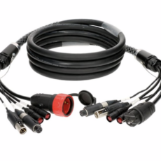 MULTI Digital Cable Multi 2*CAT 7 / 2*XLR 3pin / 1*Schuko 100m