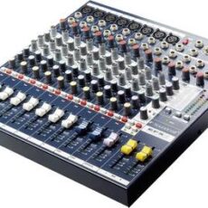PAMIX Soundcraft Audio Mix Console EfX 8 channel /2 stereo + adaptor Jack>Minijack / case