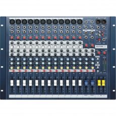 PAMIX Soundcraft Audio Mix Console EfX 12 channel /2 stereo + adaptor Jack>Minijack / case