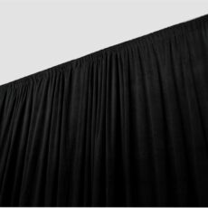 BACKDROP CS Black Drape  Width 4m Height 4m