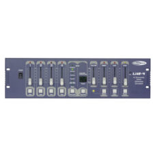 VDP136 4channel Chaser controller met Schuko Uitgangen 4*1500W + case