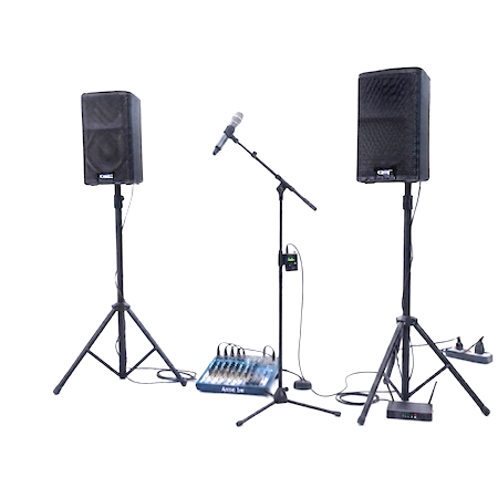 Presentatie set 80 personen met draadloze microfoon
