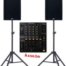 PARTY SET 2 > QSC K12 Actieve Speaker huren + Pioneer DJM800 + Mini jack cable + 2 case