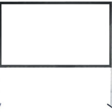 Screen Projectiescherm AV Stumpfl Monoblox 32 345 x 203, Flex White R10 IS T32 legs in flightcase
