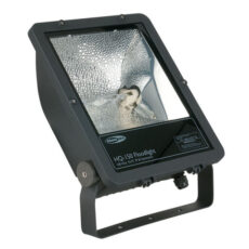 HQI 150W floodlight outdoor with Asymmetrical Reflector / Withe + hook ( Schuko)